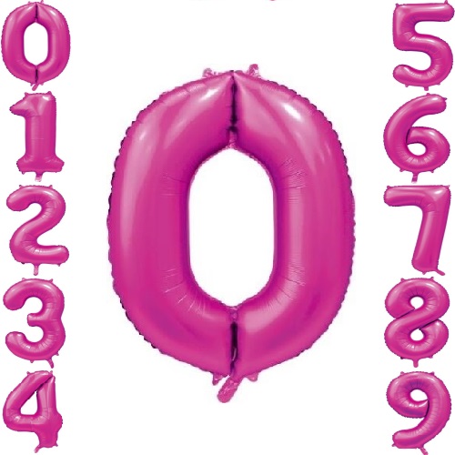 baloes-foil-numeros-matte-rosa-fuschia