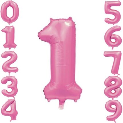 Balão Foil Nº Rosa Matte