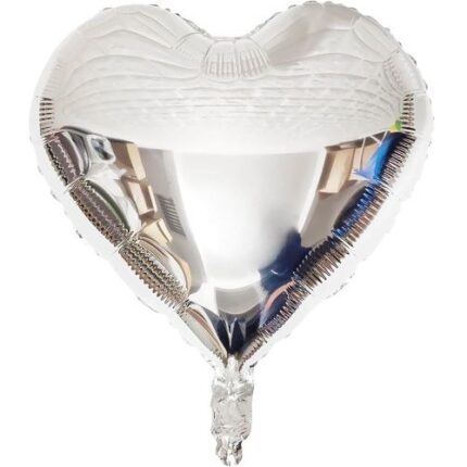 Balão Foil Coração Prateado