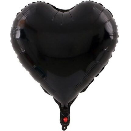 Balão Foil Coração Preto