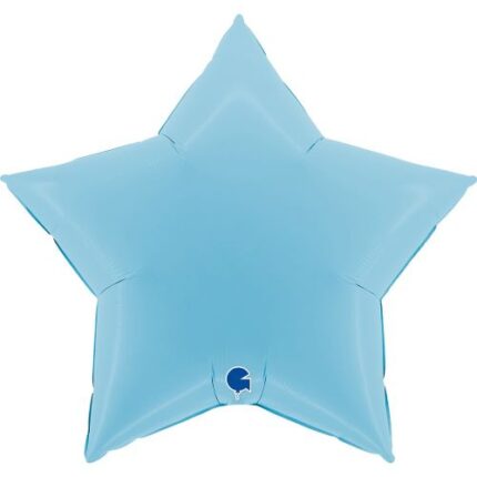 Balão Foil Estrela Azul Pastel