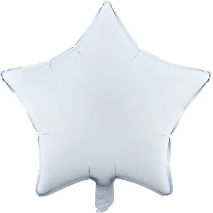 Balão Foil Estrela Branca