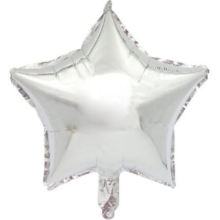 Balão Foil Estrela 80 cm Prateada