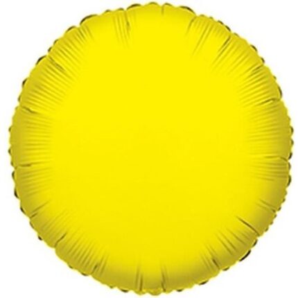 Balão Foil Redondo Amarelo