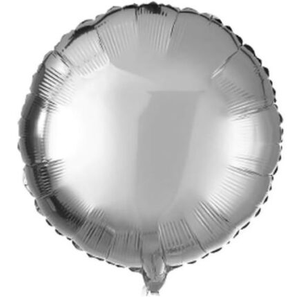 Balão Foil Redondo Prateado