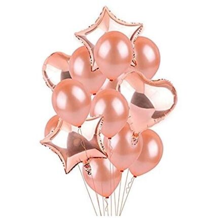 Bouquet Balões Rosa 14 Uni.