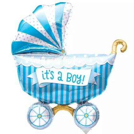 Balão Foil Carrinho Bebe It's a Boy