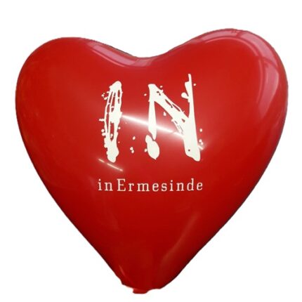 Balão Látex Coração 28 cm - Impressão 1 cor