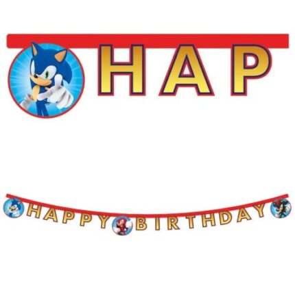 Banner Happy Birthday Sonic