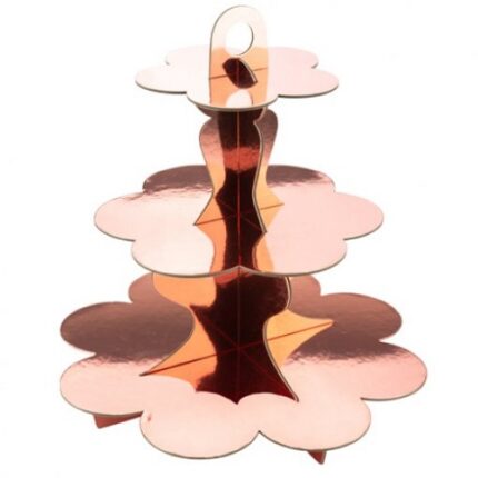 Expositor Cupcakes Rosa Gold