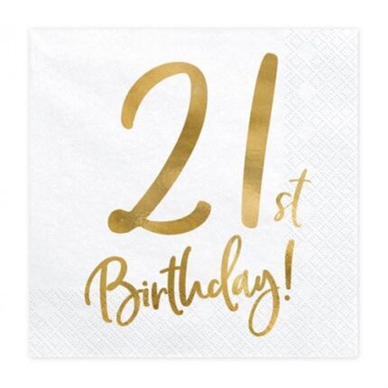 Guardanapos Idade 21 Birthday