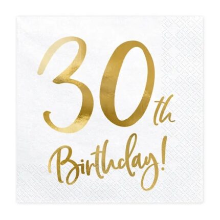 Guardanapos Idade 30 Birthday