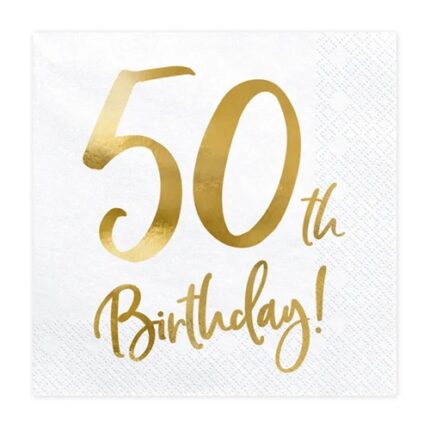 Guardanapos Idade 50 Birthday