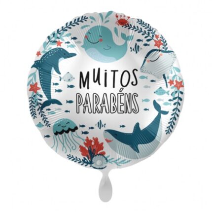 Balão Foil Mar Muitos Parabéns